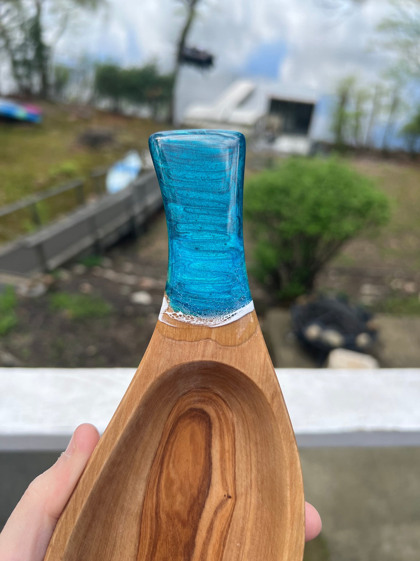 Olive Wood Spoon Rest - Atlantic