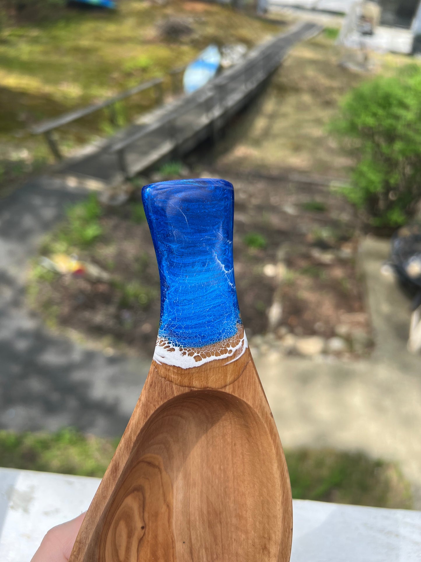 Olive Wood Spoon Rest - Nantucket