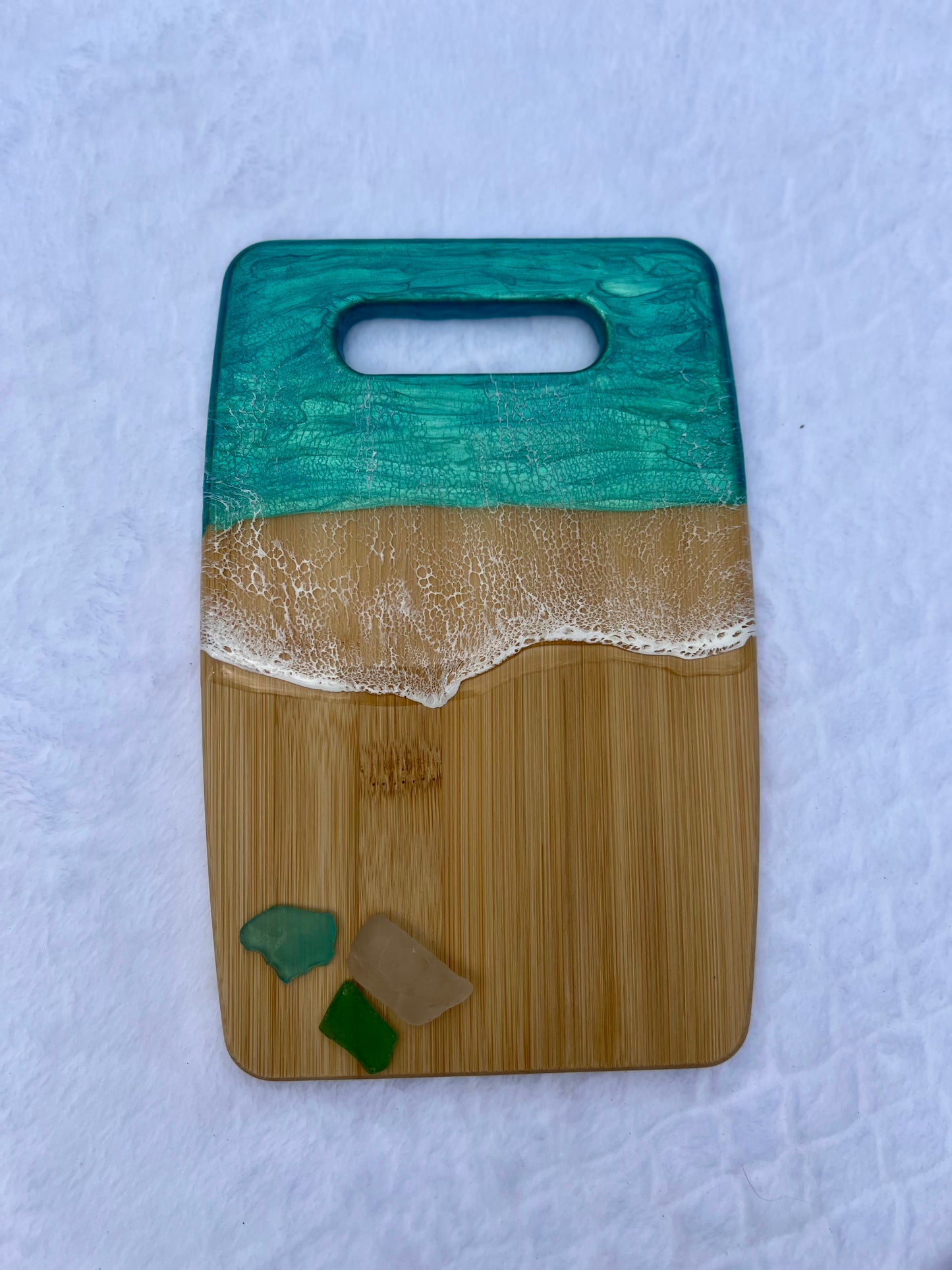 Small Handled Caribbean Charcuterie Board Option 1