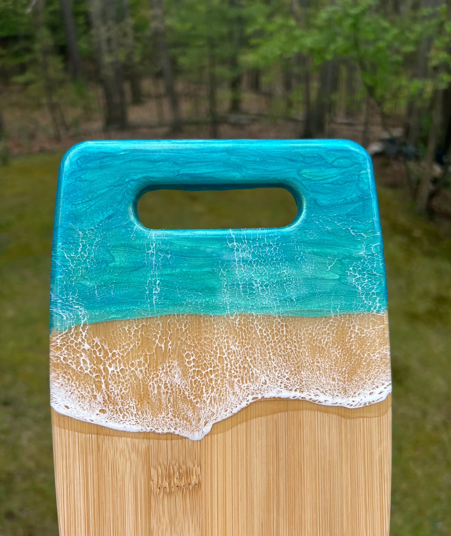 Small Handled Caribbean Charcuterie Board Option 1