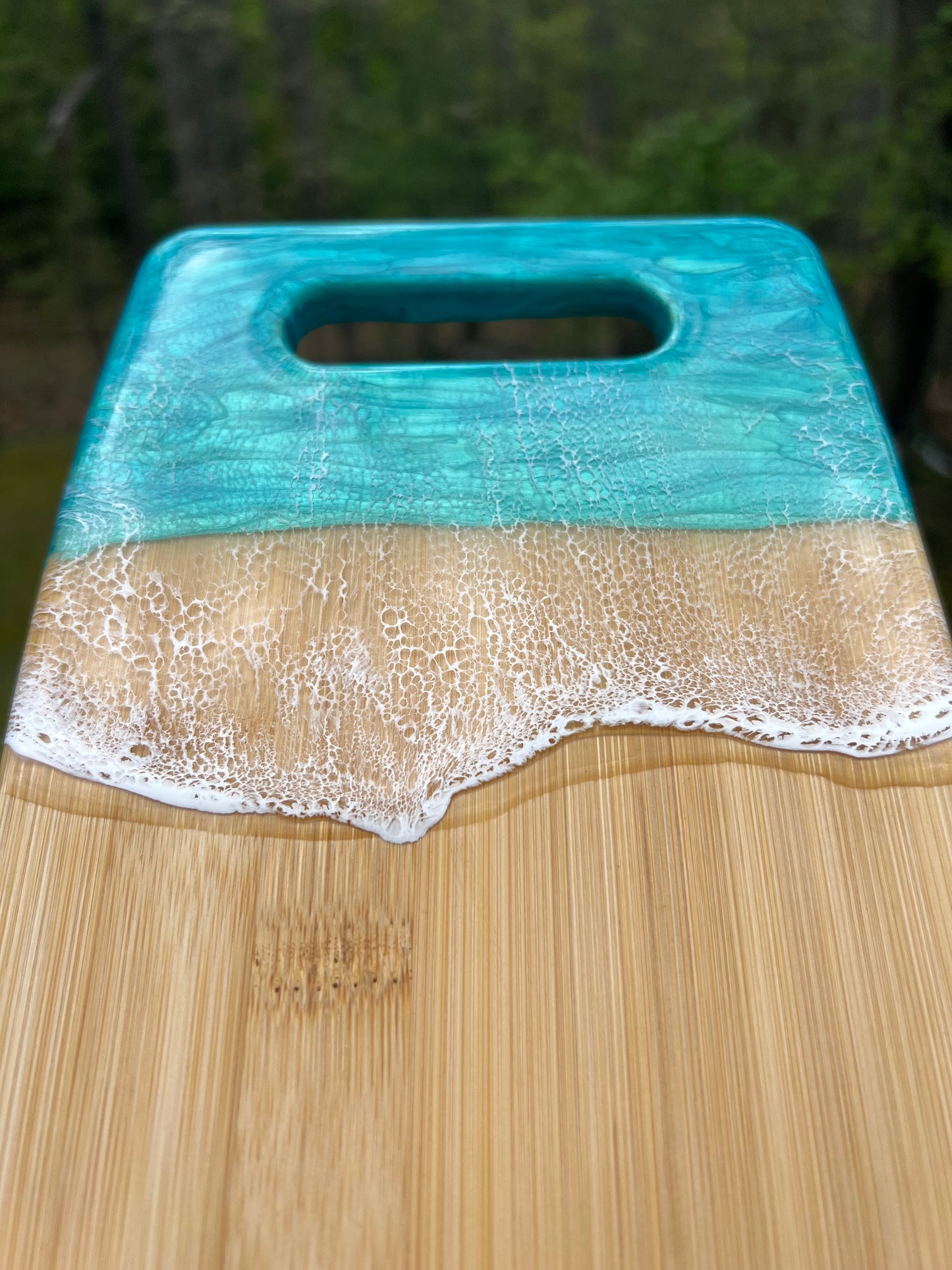 Small Handled Caribbean Charcuterie Board Option 1