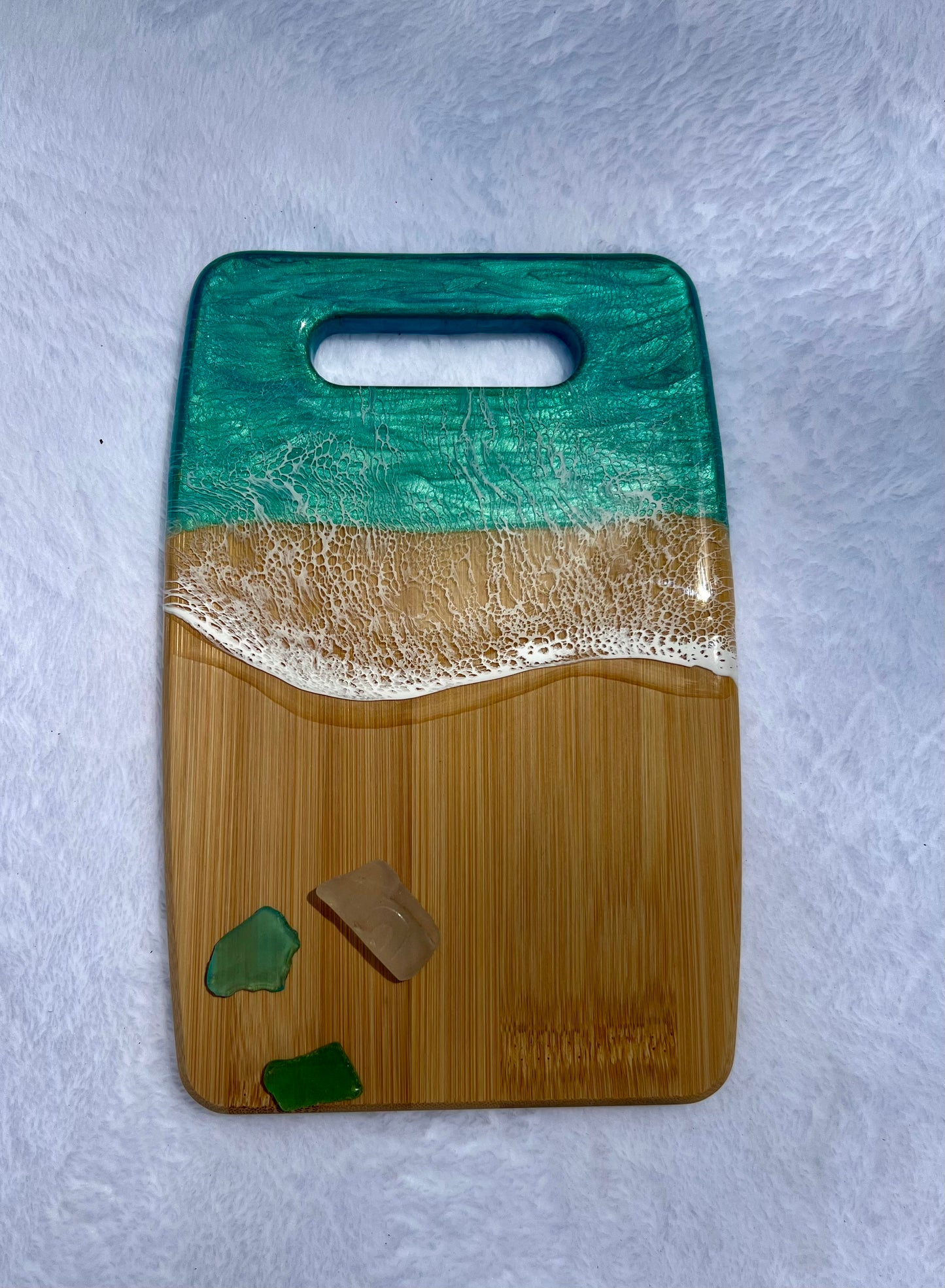 Small Handled Caribbean Charcuterie Board Option 2