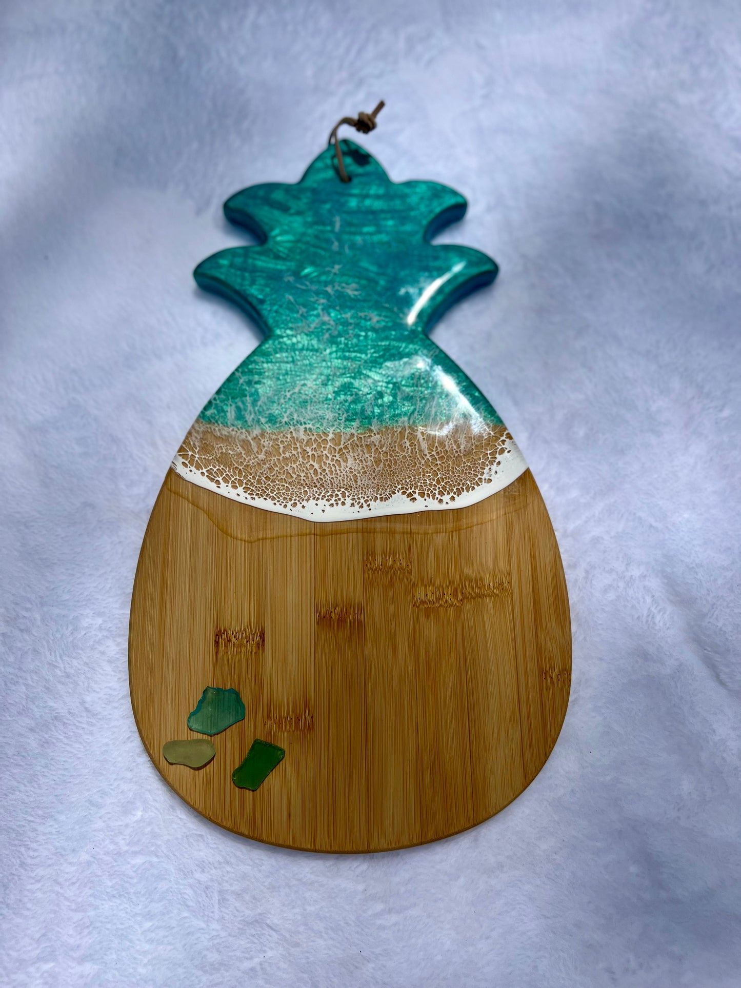 Pineapple Ocean Charcuterie Board-Caribbean Color Scheme