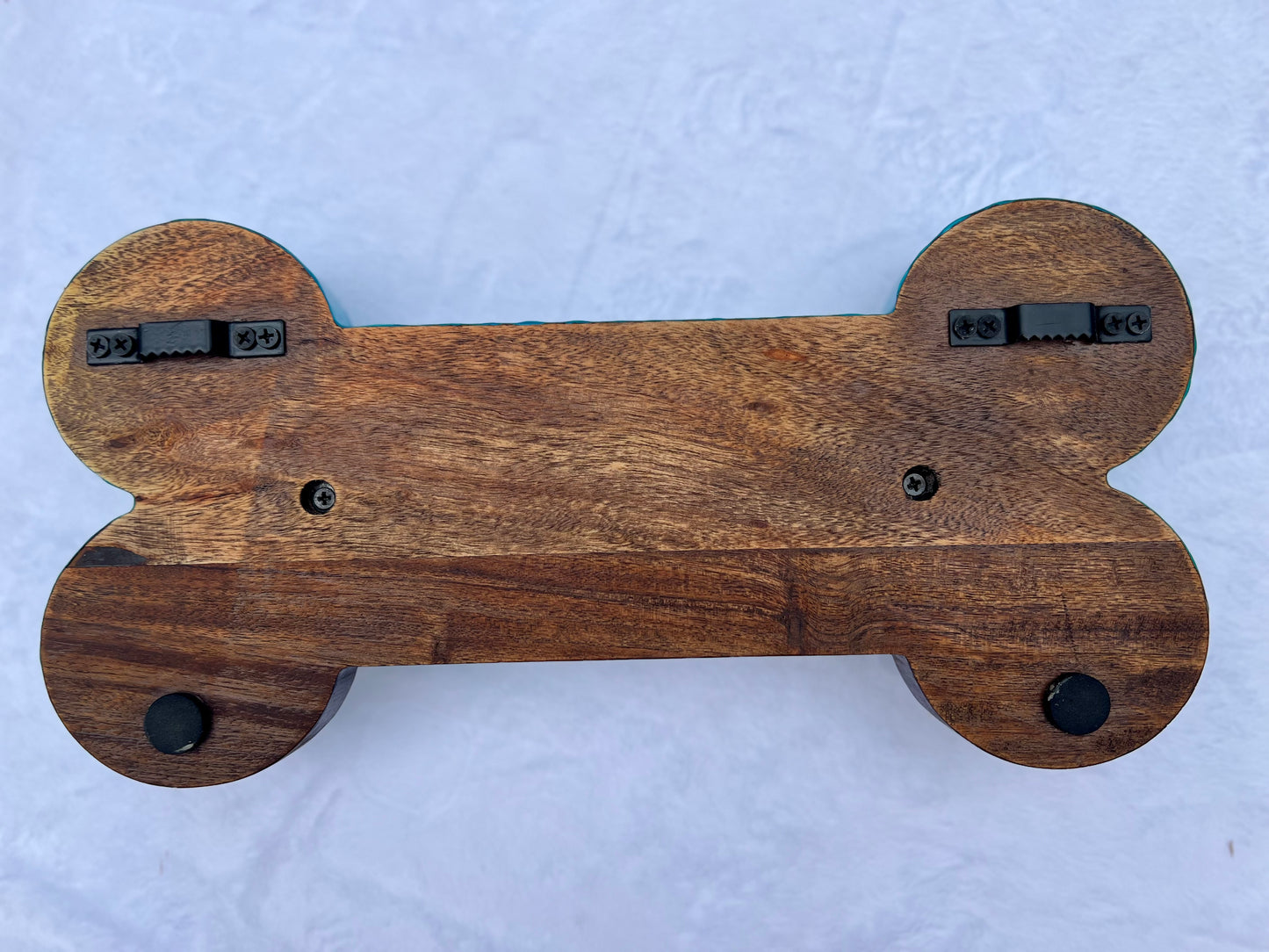 Dog Bone with Circular Golden Knob Hangers