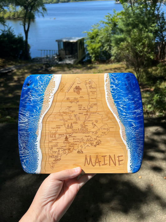 Custom Maine Map Board